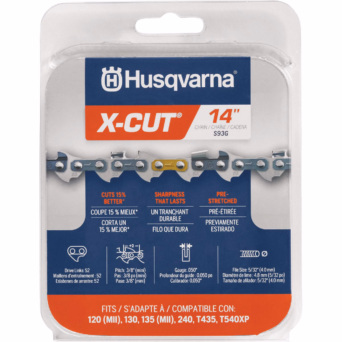 Husqvarna X-Cut 14 In. 52-Link Chainsaw Chain