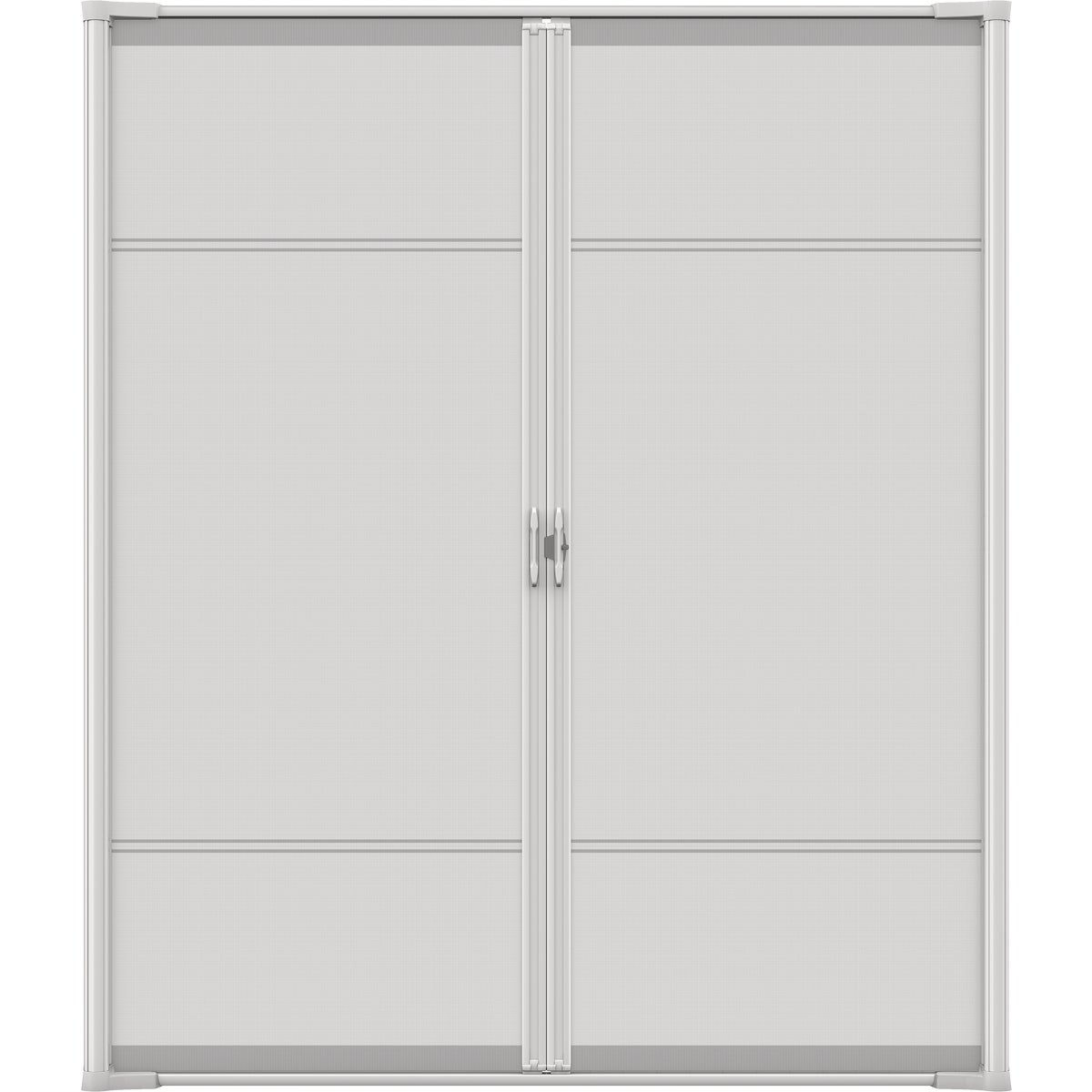 Larson Brisa 68 In. To 72 In. W x 80 In. to 81 In. H Double Door White Retractable Screen