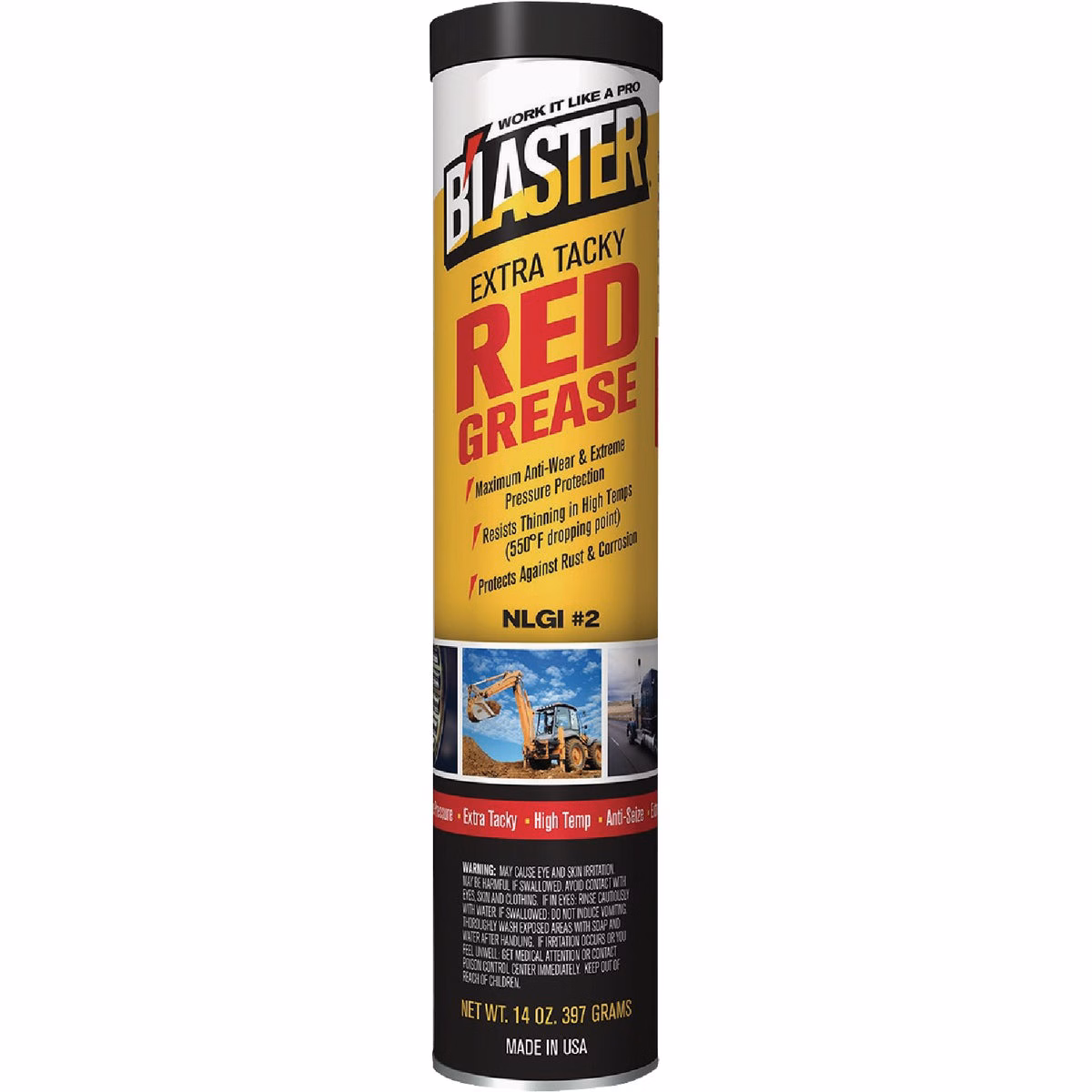 Blaster 14 Oz. Cartridge Extra Tacky Red Grease