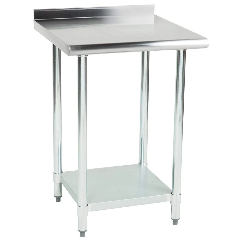 Hakka Brothers 30″ x 30″ 18 Gauge 430 Economy Stainless Steel Commercial Working Table