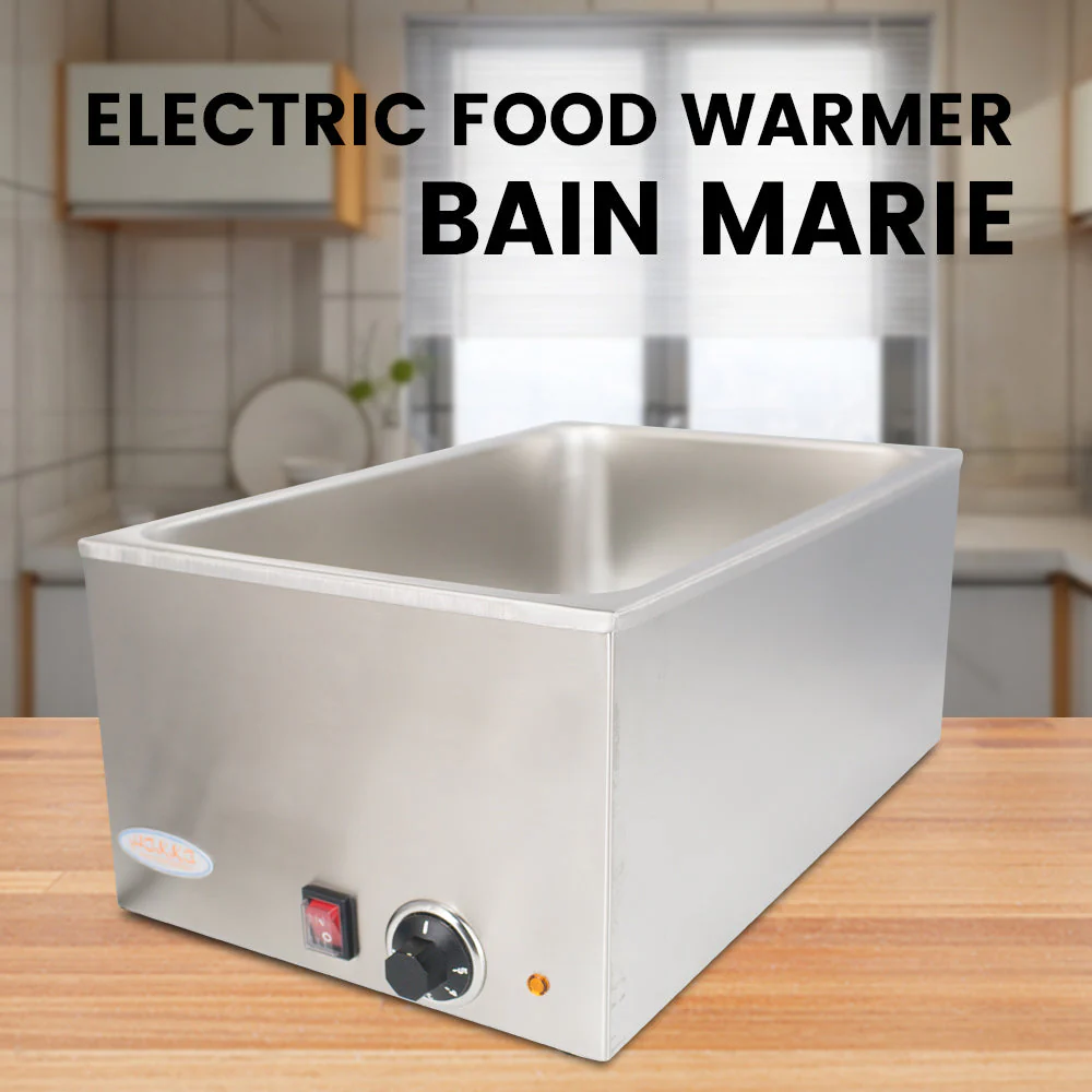 EasyRose 20″ x 12″ Full Size Electric Countertop Food Warmer – 120V, 1200W