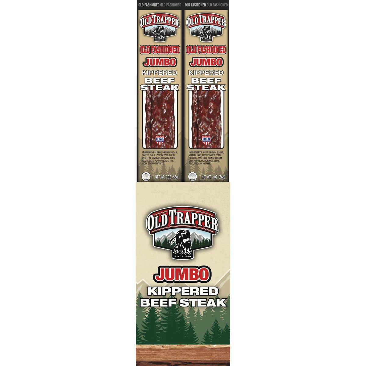 Old Trapper Old Fashioned Kippered Steak Jerky