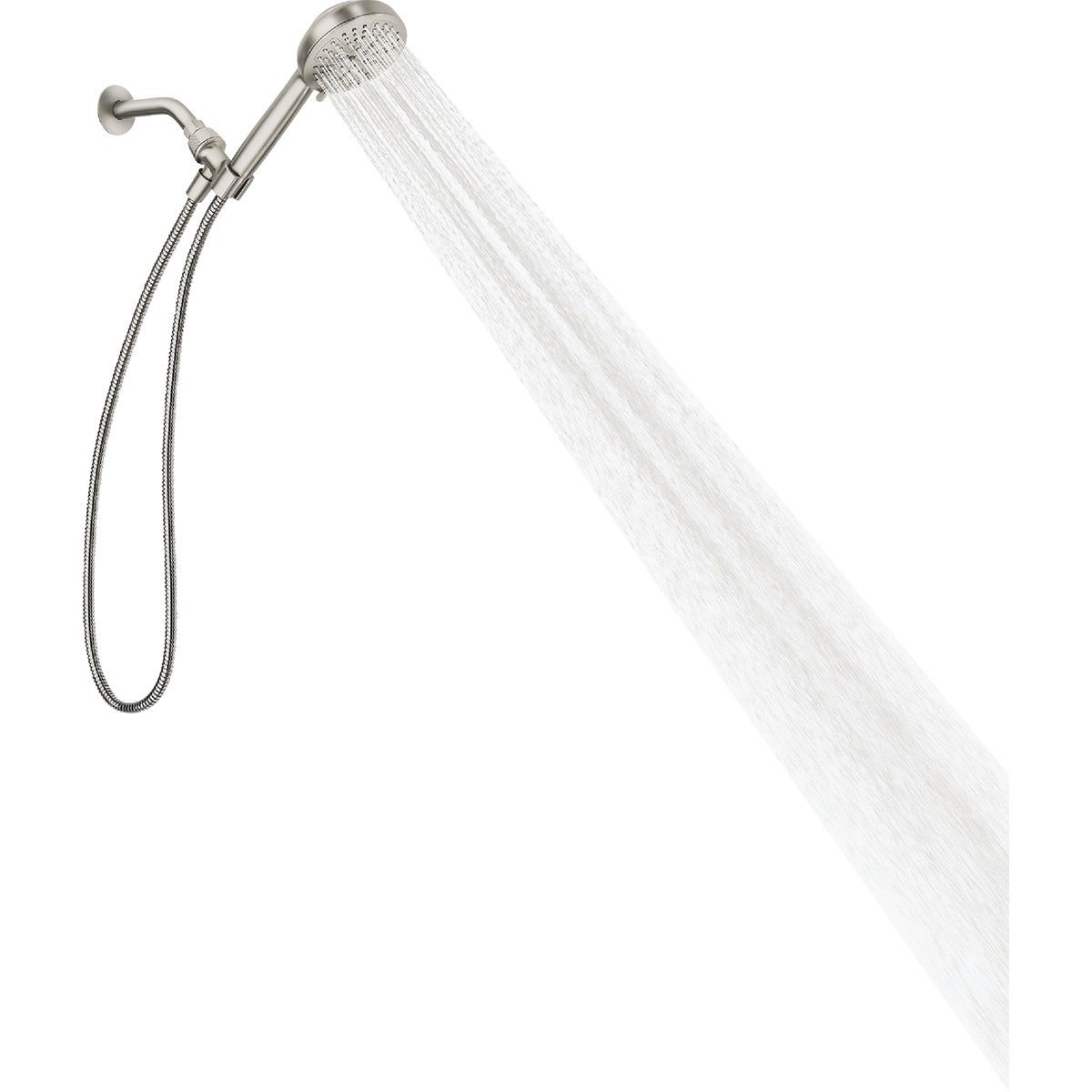 Moen Hydro Energetix 7-Spray Wall Mount Handheld Shower Head, Spot Resistant Brushed Nickel