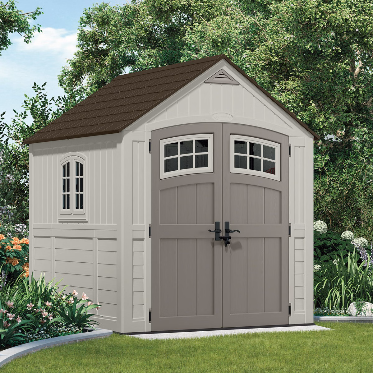 Suncast Cascade 322 Cu. Ft. Blow Molded Resin Storage Shed