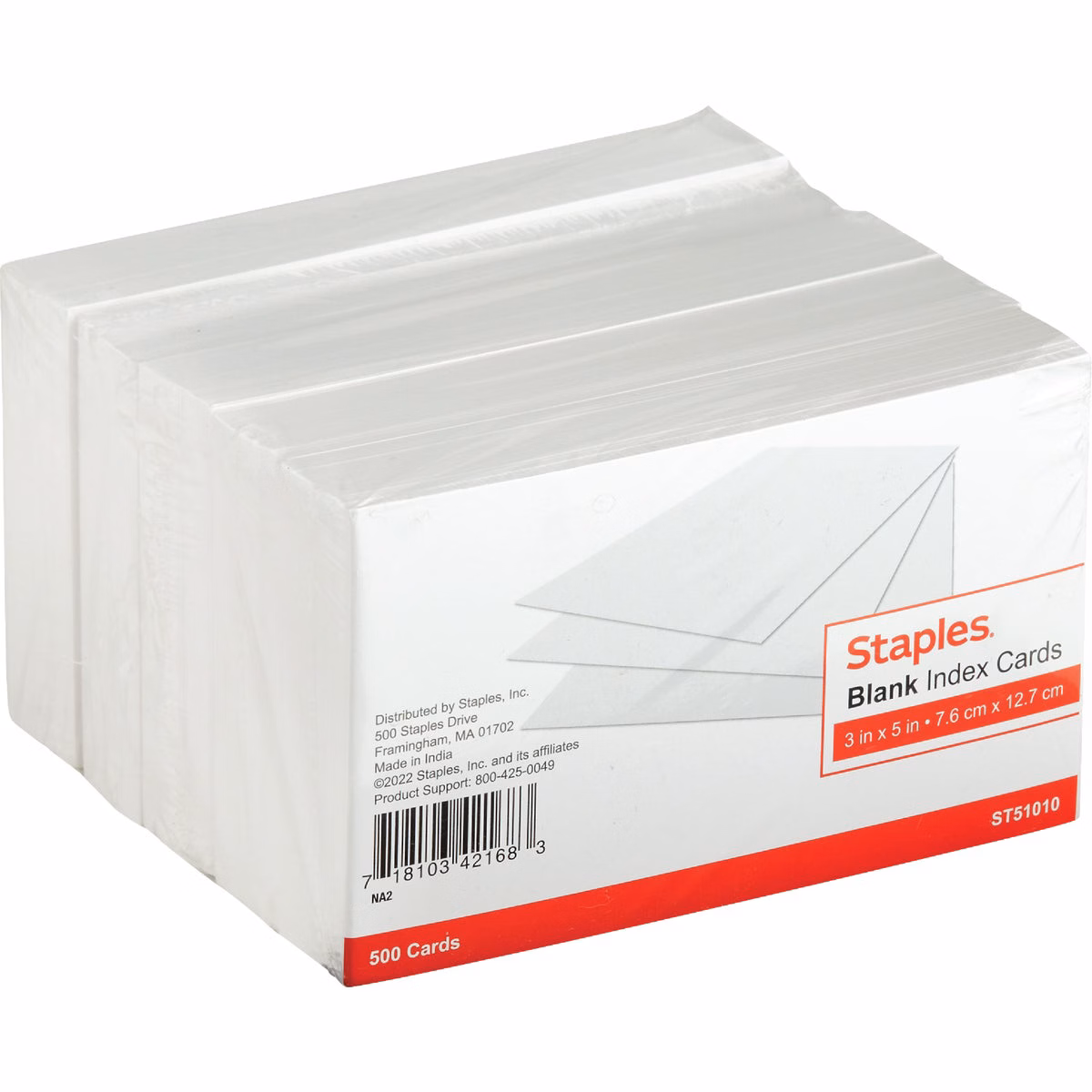 Tru Red 3 In. x 5 In. Plain White Index Cards (500-Count)