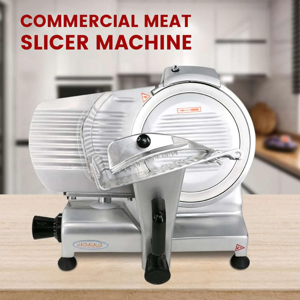 Hakka Commercial 10″ Blade Meat Slicer 150W Kitchen Electric Deli Food Cutter