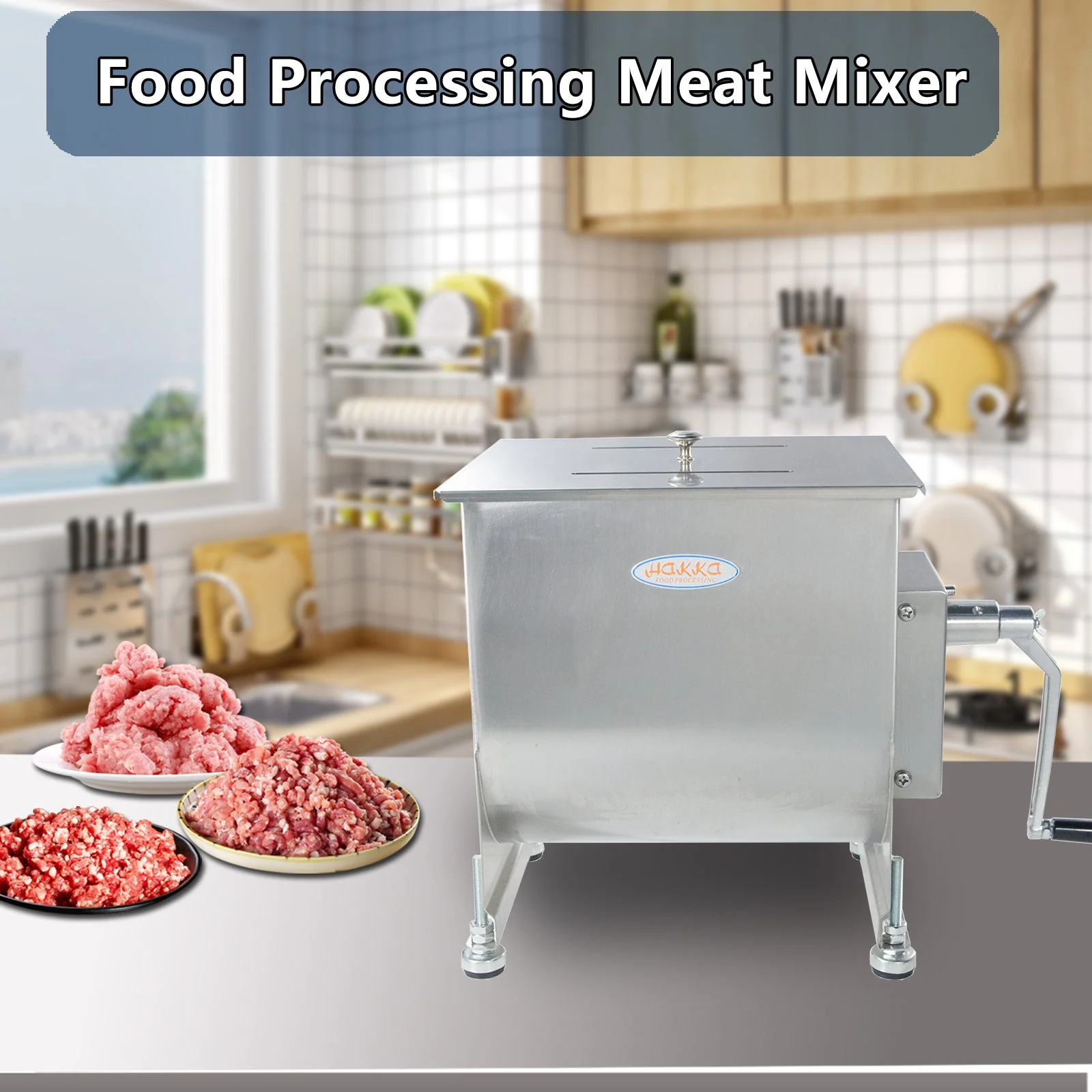 Hakka Manual Meat Mixer Sausage Mixer Machine Maximum Mixing 85 Pound of Meat