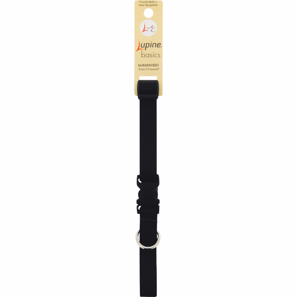 Lupine 3/4 In. Traditional Solid Black 13 to 22 In. Adjustable Collar