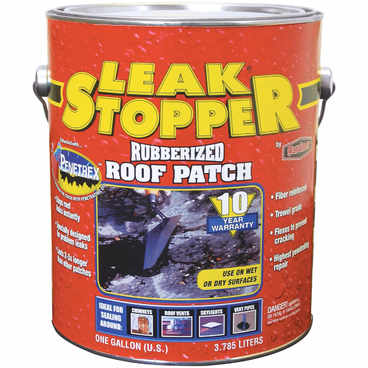 Black Jack Leak Stopper 1 Gal. Rubberized Roof Patch