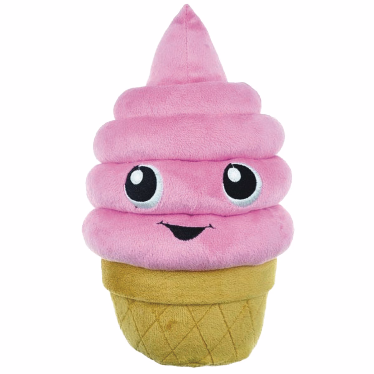 Boss Pet Chomper Food Junkeez Plush Ice Cream Cone Small Dog Toy