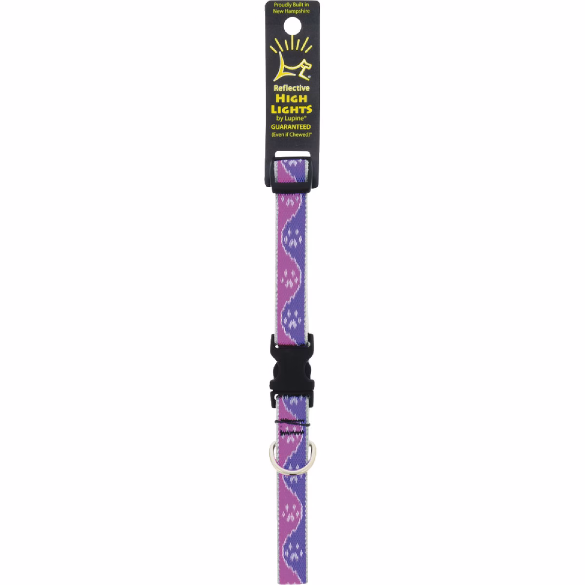 Lupine HL 3/4 In. Reflective Pink Paws 13 to 22 In. Adjustable Collar