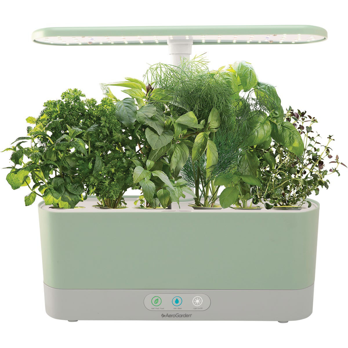AeroGarden Harvest Slim Hydroponic Garden with Sage & Gourmet Herb Seed Pod Kit