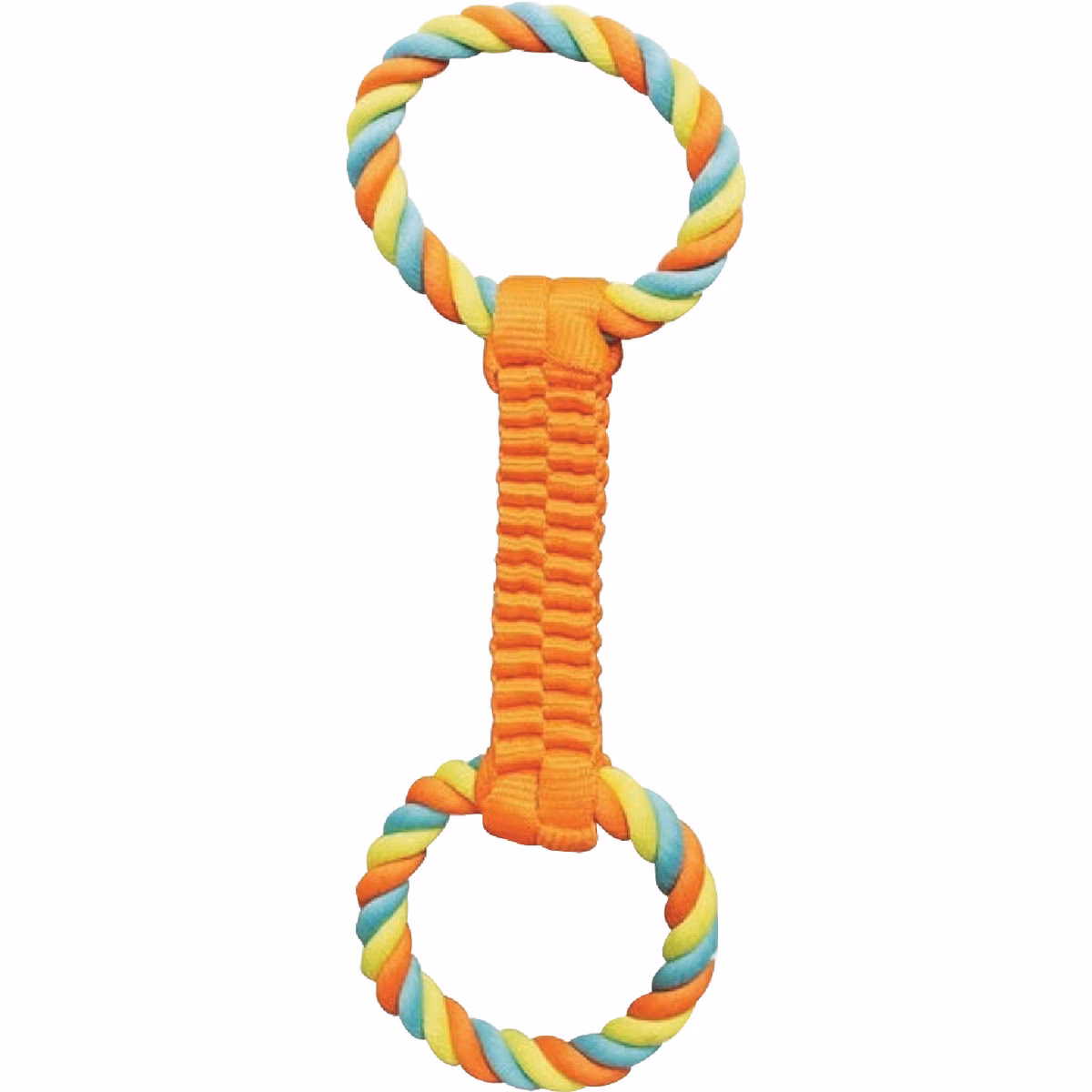 Boss Pet Chomper Ballistic Weave with Rope Tug Dog Toy