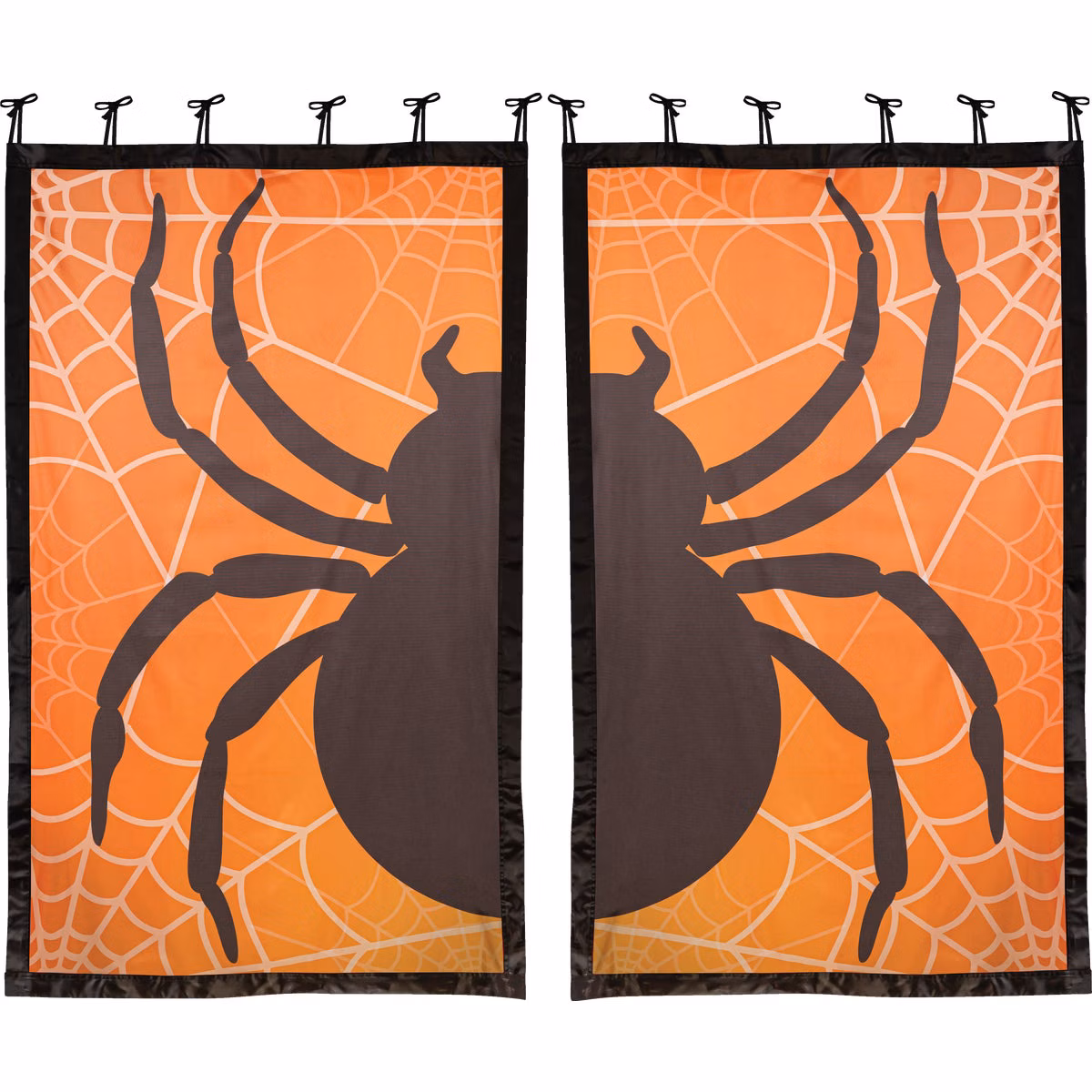 Evergreen Shadow Scapes Black Spider Window Shade (Set of 2)