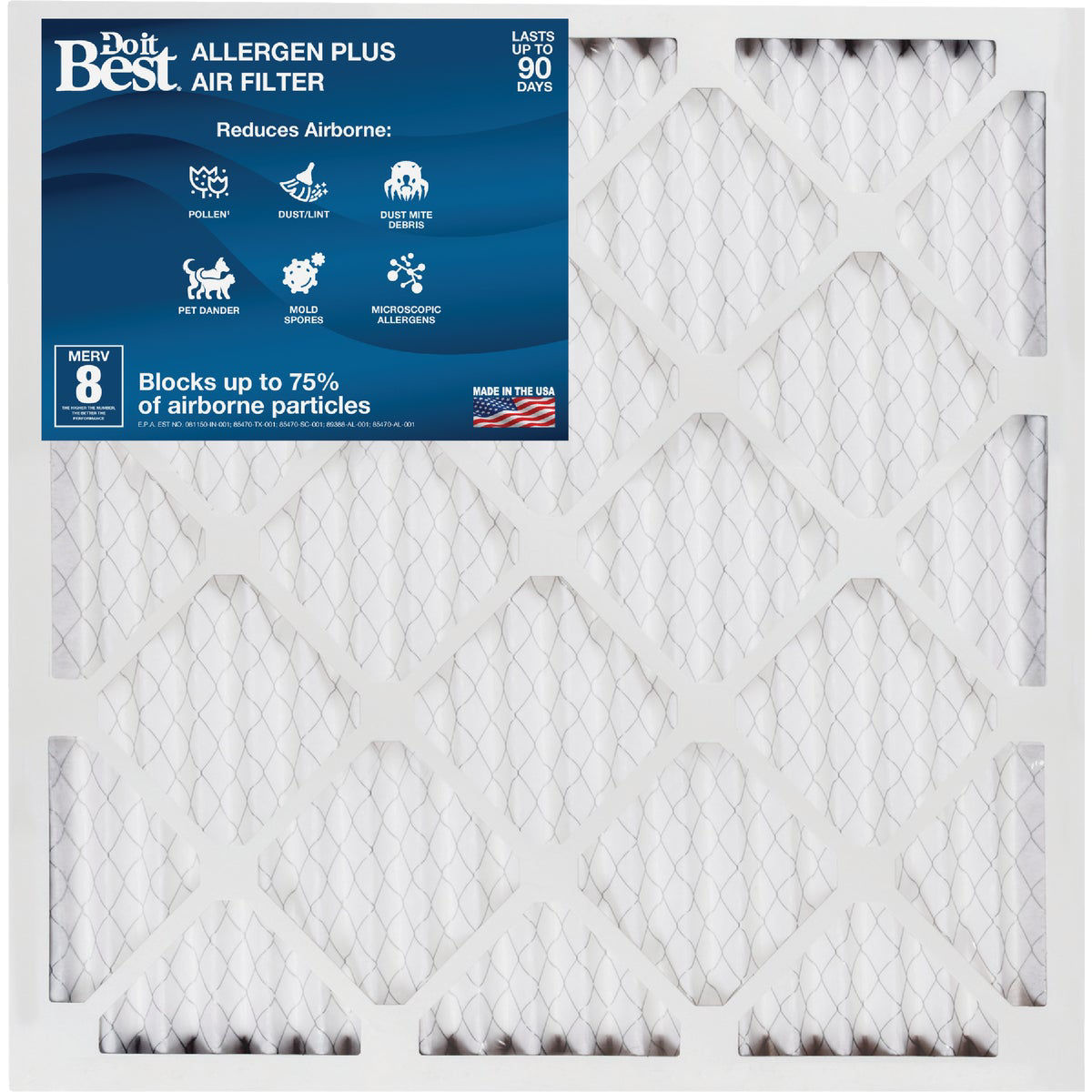 Do it Best 12 In. x 30 In. x 1 In. MERV 8 Furnace Filter