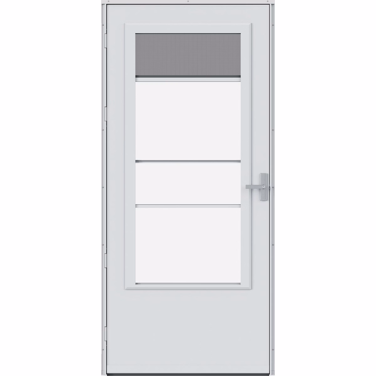 Larson Screenaway Lifestyle 2.0 36 In. White Midview Storm Door