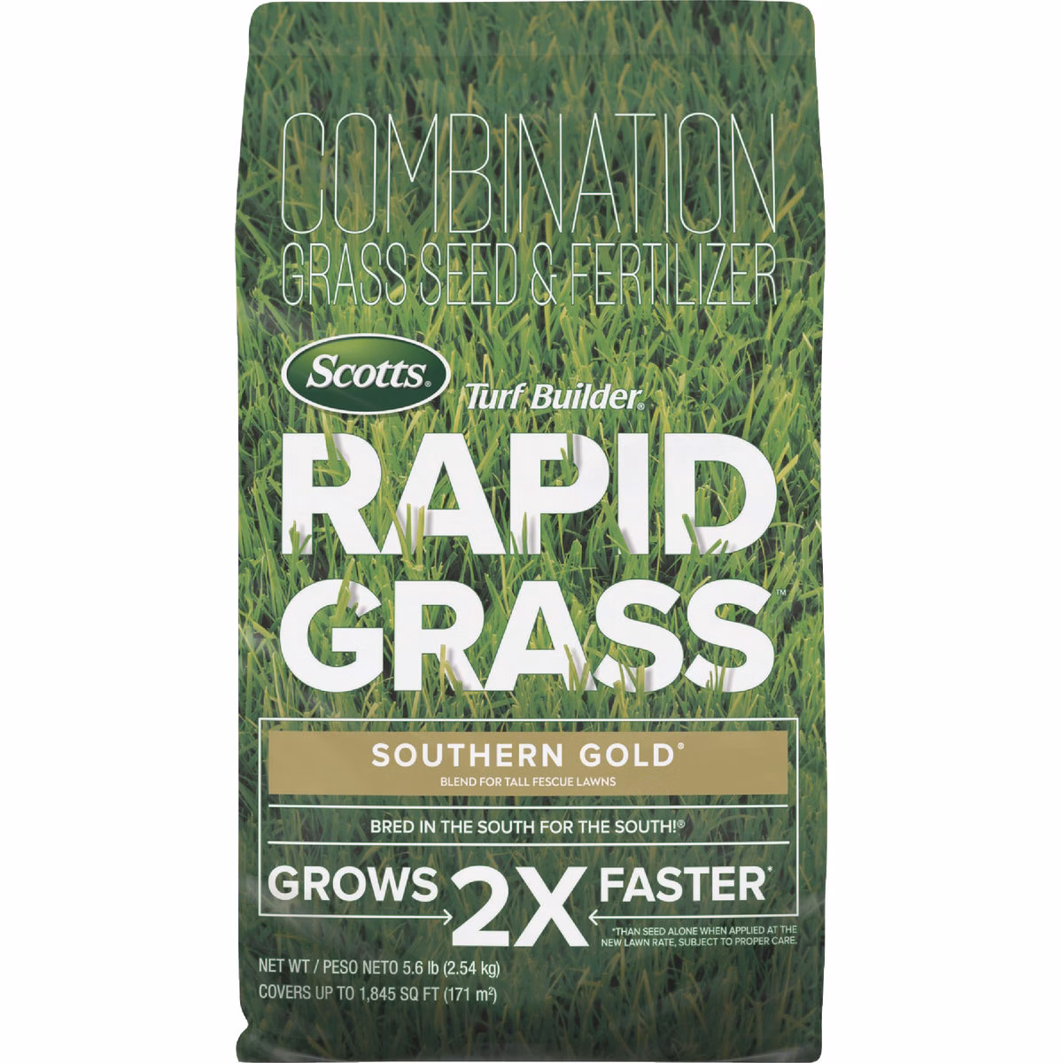 Scotts Turf Builder Rapid Grass Southern Gold 5.6 Lb. 1845 Sq. Ft. Grass Seed and Fertilizer Combination