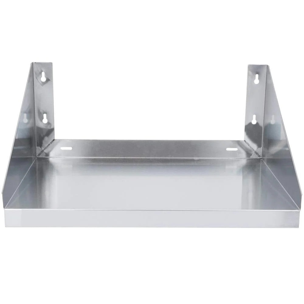 Hakka Brothers 24″x24″ Commercial Stainless Steel Wall Mount Microwave Oven Shelf
