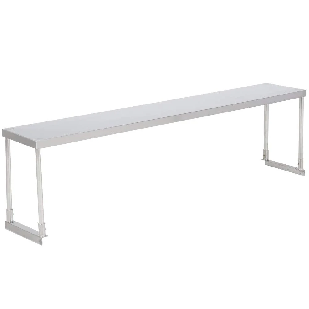 Hakka Brothers 14″ x 48″ Stainless Steel Single Deck Overshelf