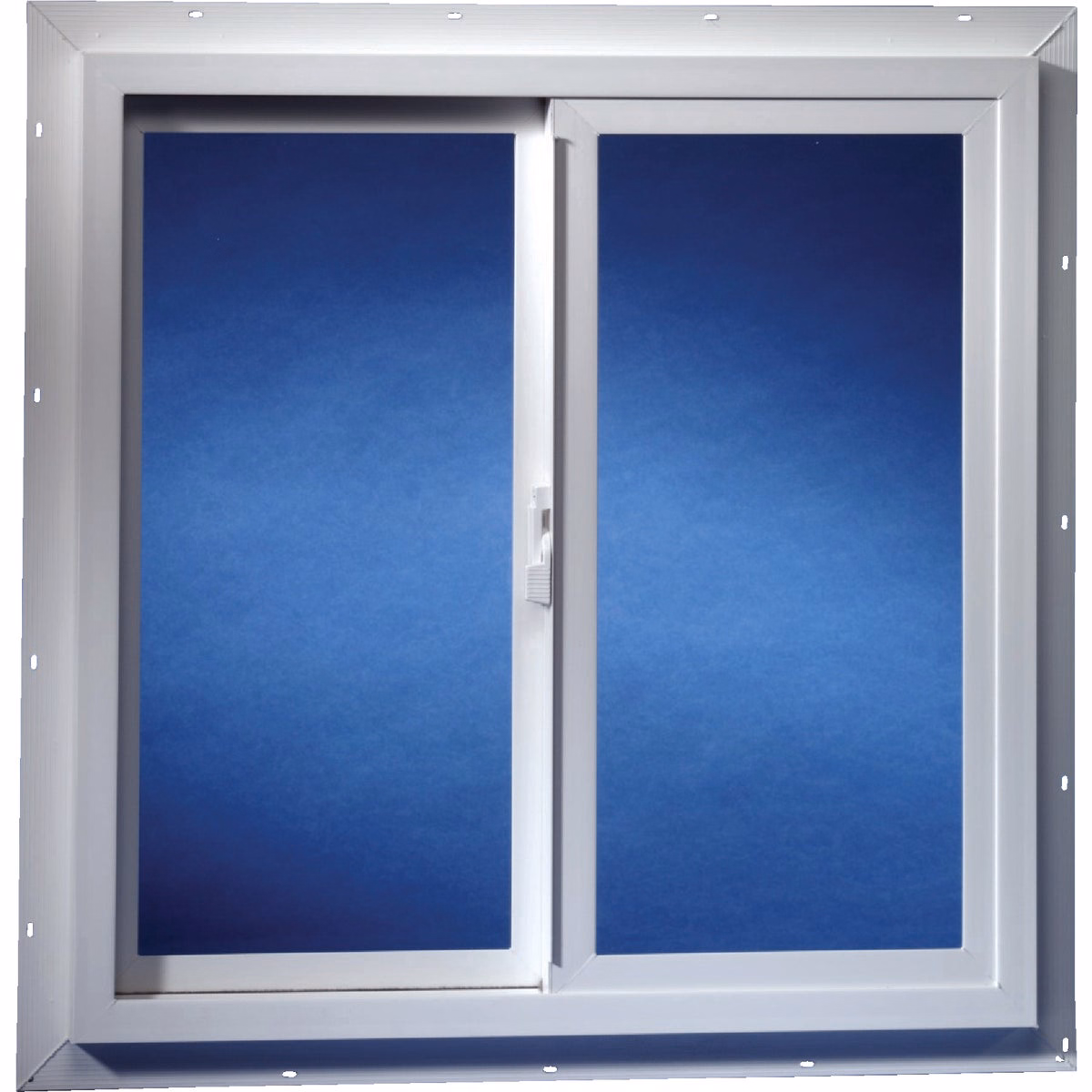 Dup-Corp. Agriclass 24 In. W x 24 In. H White Vinyl Insulated Glass Double Slide Utility Window