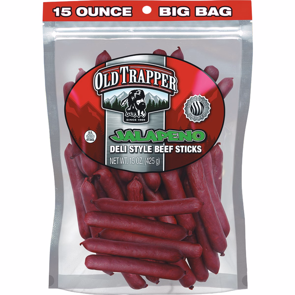 Old Trapper 15 Oz. Jalapeno Deli Stick Jerky