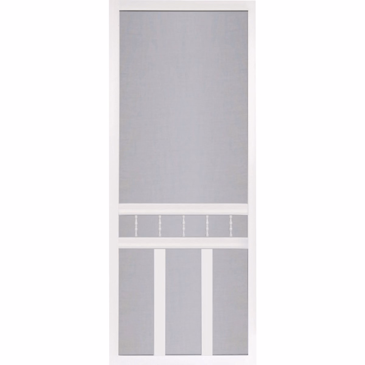Screen Tight Waccamaw 32 In. W x 80 In. H x 1 In. Thick White Vinyl Screen Door