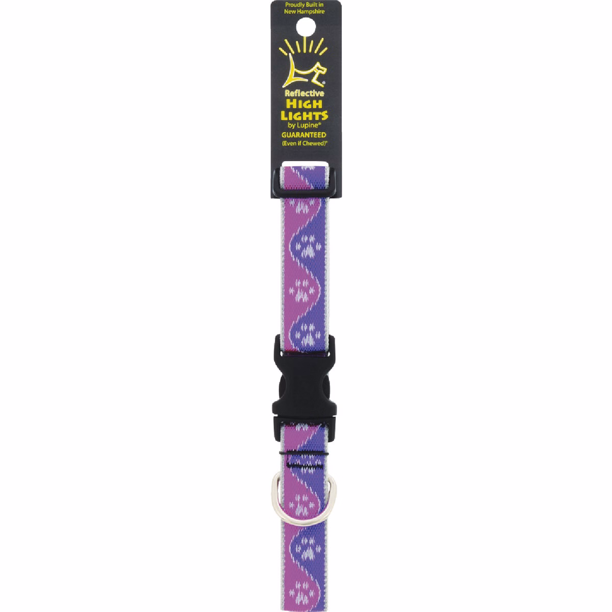 Lupine HL 1 In. Reflective Pink Paws 12 to 20 In. Adjustable Collar