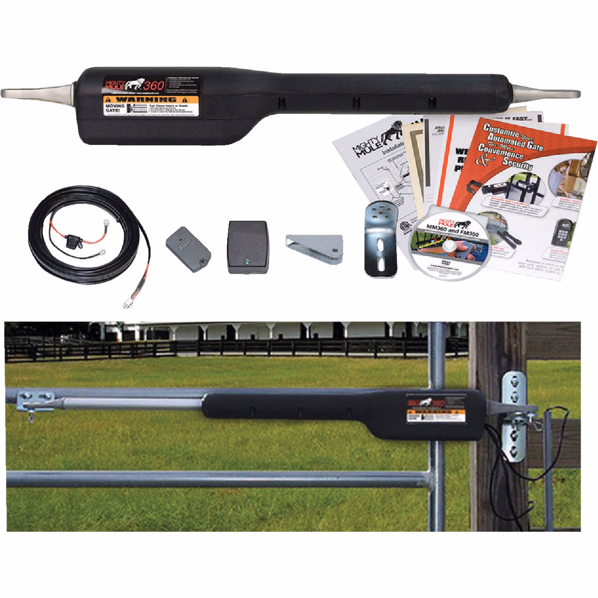 Mighty Mule MM371W 16 Ft. 550 Lb. Smart Single Gate Opener Kit