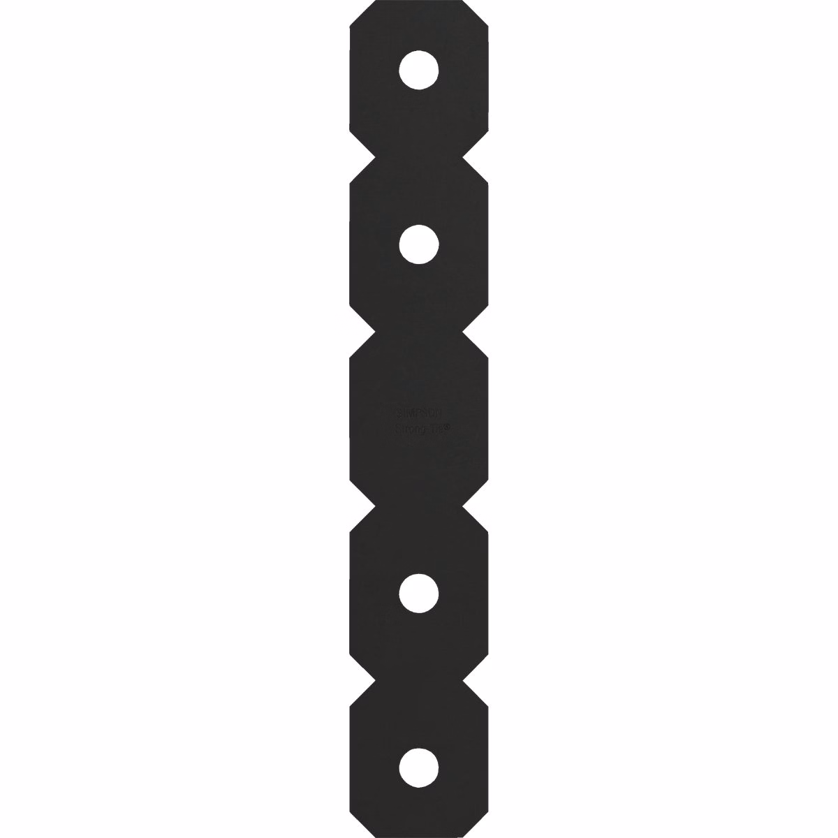 Simpson Strong-Tie 2 In. x 12 In. 12 ga Black Ornamental Strap