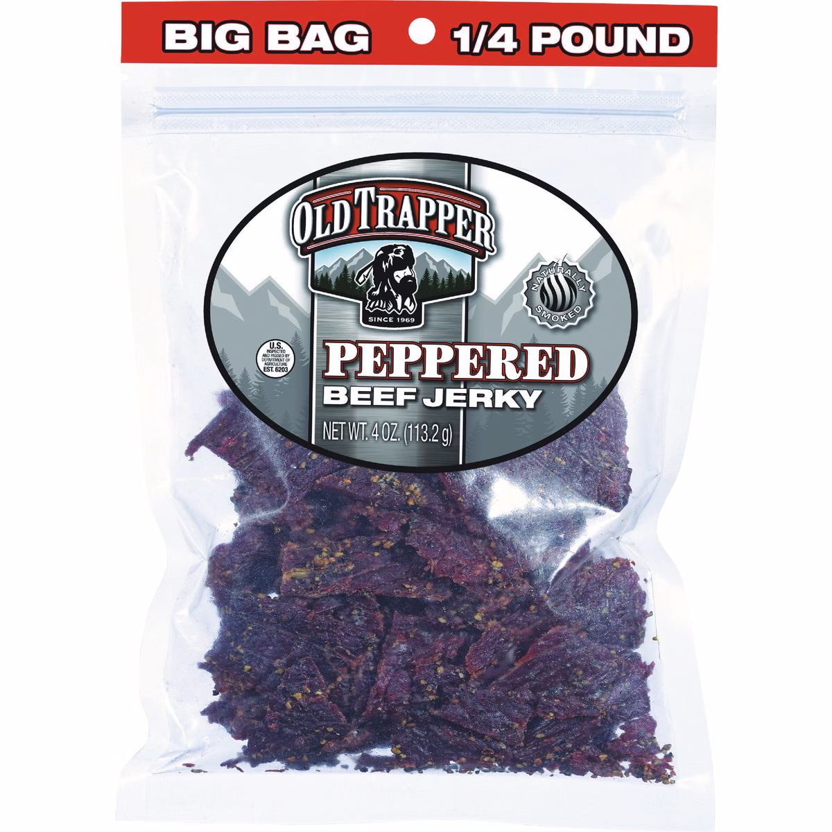 Old Trapper 4 Oz. Peppered Beef Jerky