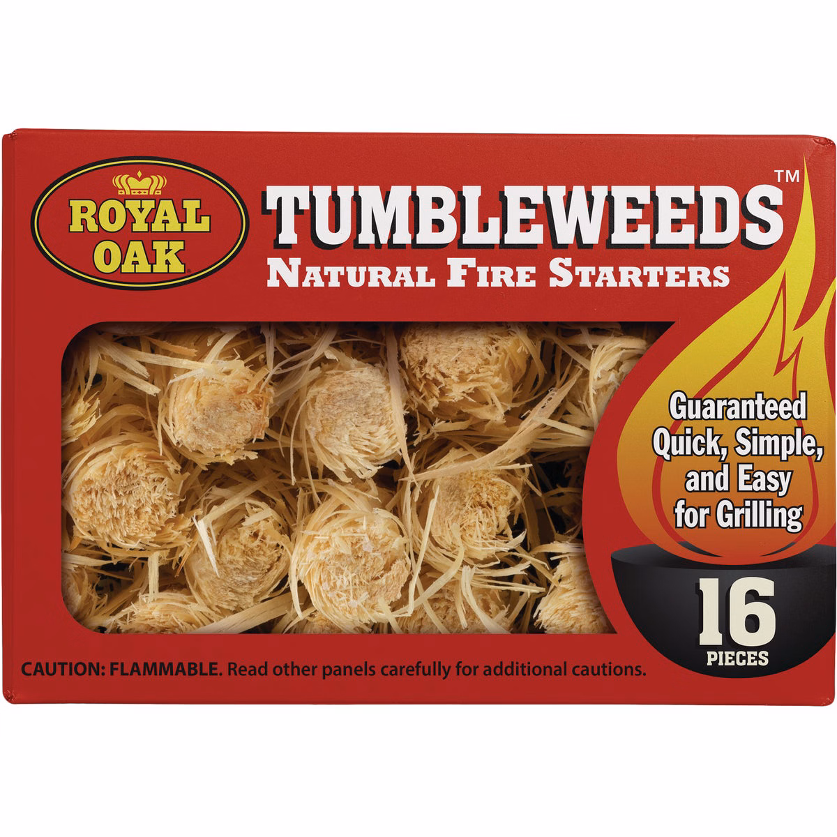 Royal Oak Red Box Tumbleweeds All Natural Odorless Fire Starter (16-Pack)