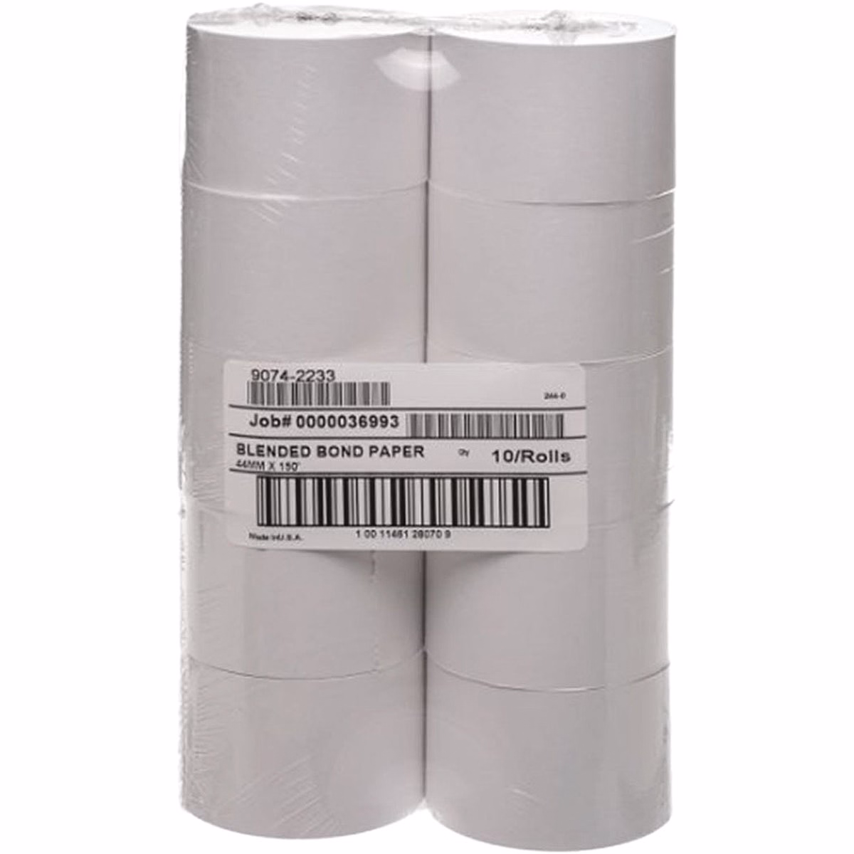 New Receiptco, Bond Receipt Roll, 44mm x 150' (10-Pack)