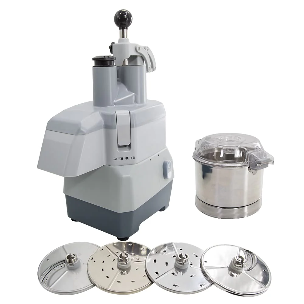 Hakka Combination Food Processor with 3 Qt. Stainless Steel Bowl, Continuous Feed & 4 Discs – 1 hp