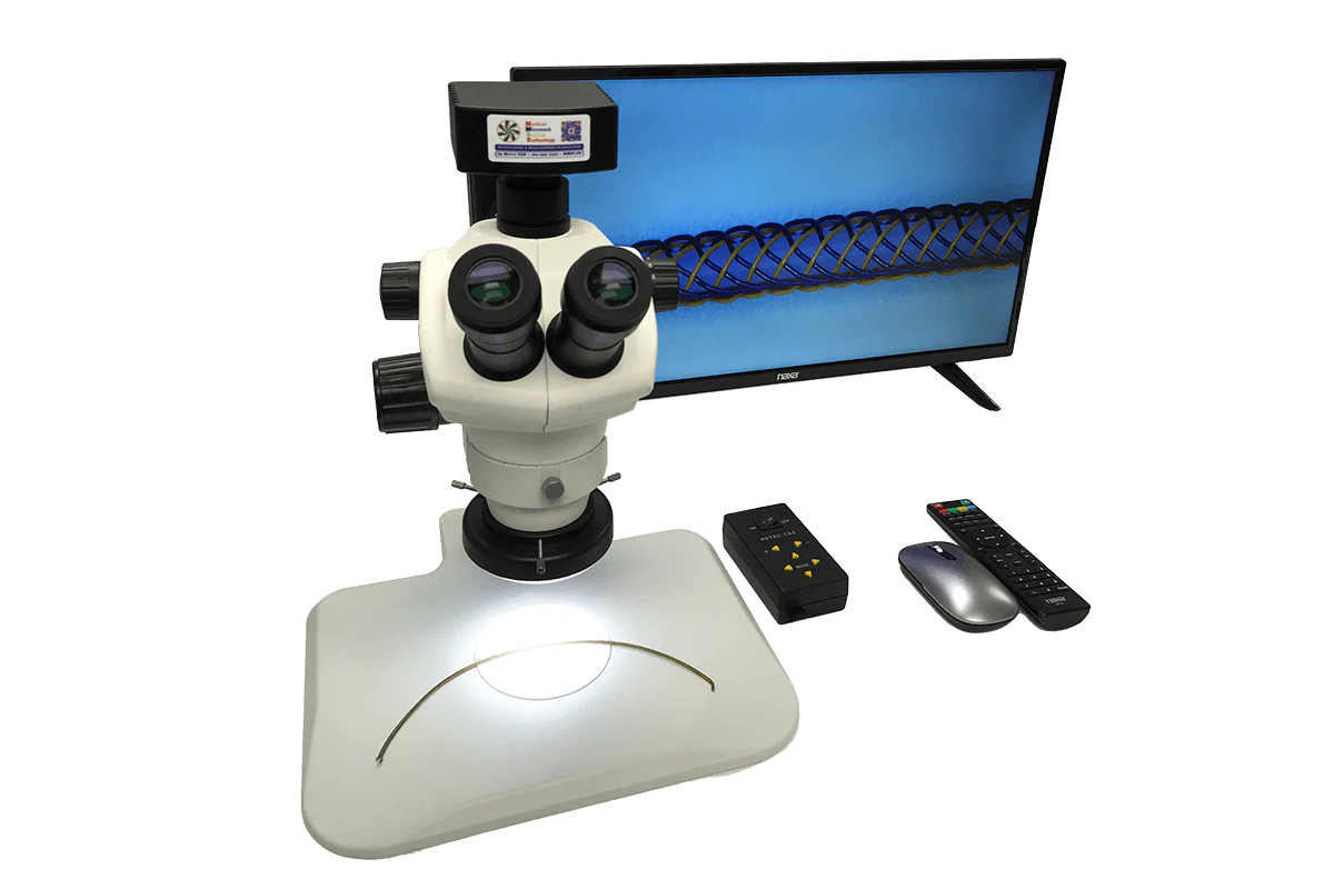 TS-NL Track Stand LED HDMI Microscope Unit 17 | 50X – 200X | 10X eye | 1X Lens