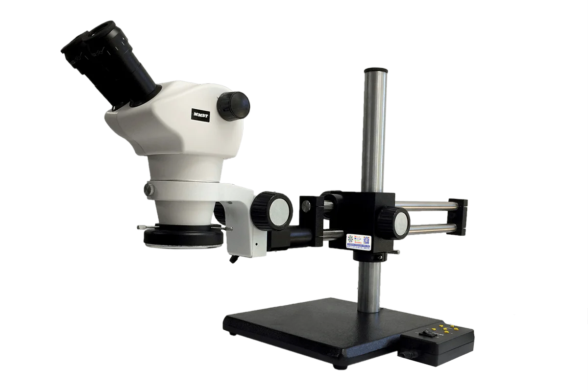 Dual Arm Boom Stand LED Microscope Unit 6 | 50X – 200X | 10X eye | 1X Lens