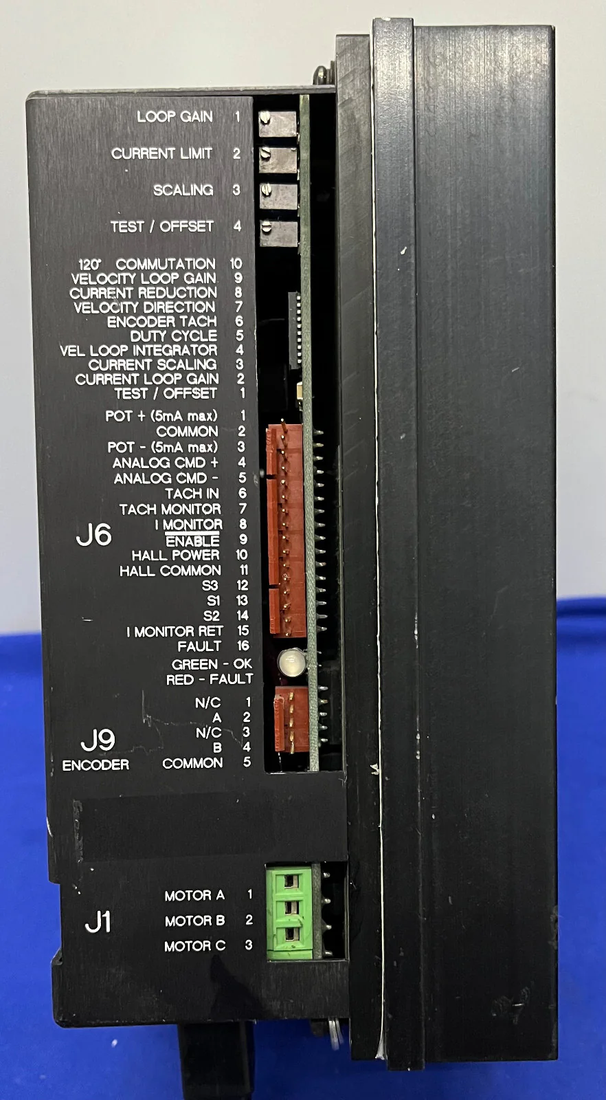 KOLLMORGEN SILVERLINE ROL-20012-0000 LINE OPERATED ANALOG SERVO AMPLIFIER -PARTS