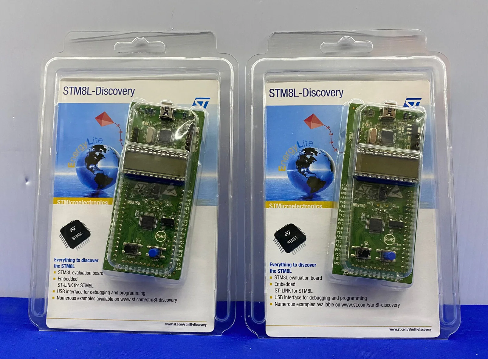 STMICROELECTRONICS STM8L-DISCOVERY 15X EVALUATION BOARD – 1 LOT QTY 2