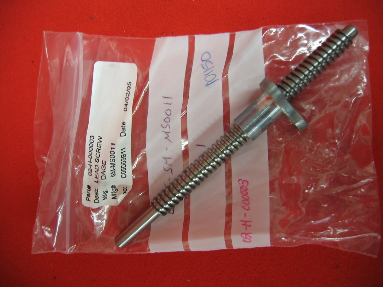 VINTAGE DAGE SPARE PARTS  LEAD SCREW ASSEMBLY 02-H-000003