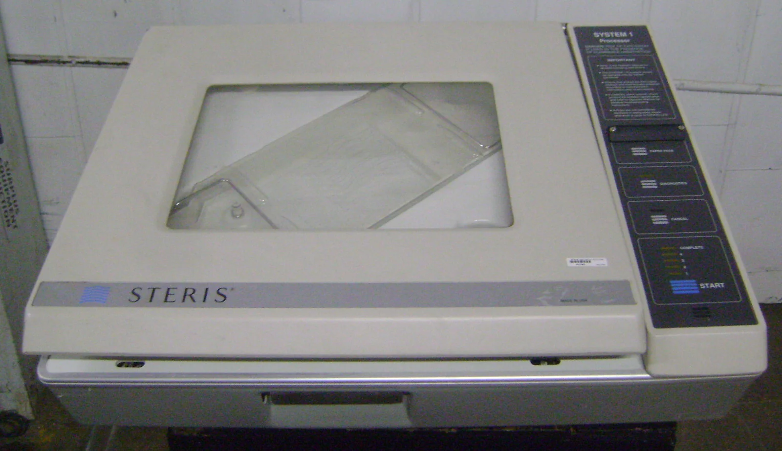 STERIS SYSTEM 1 PROCESSOR 90A2 STERIMATIC MARKET FORGE STERILIZER – PARTS/REPAIR