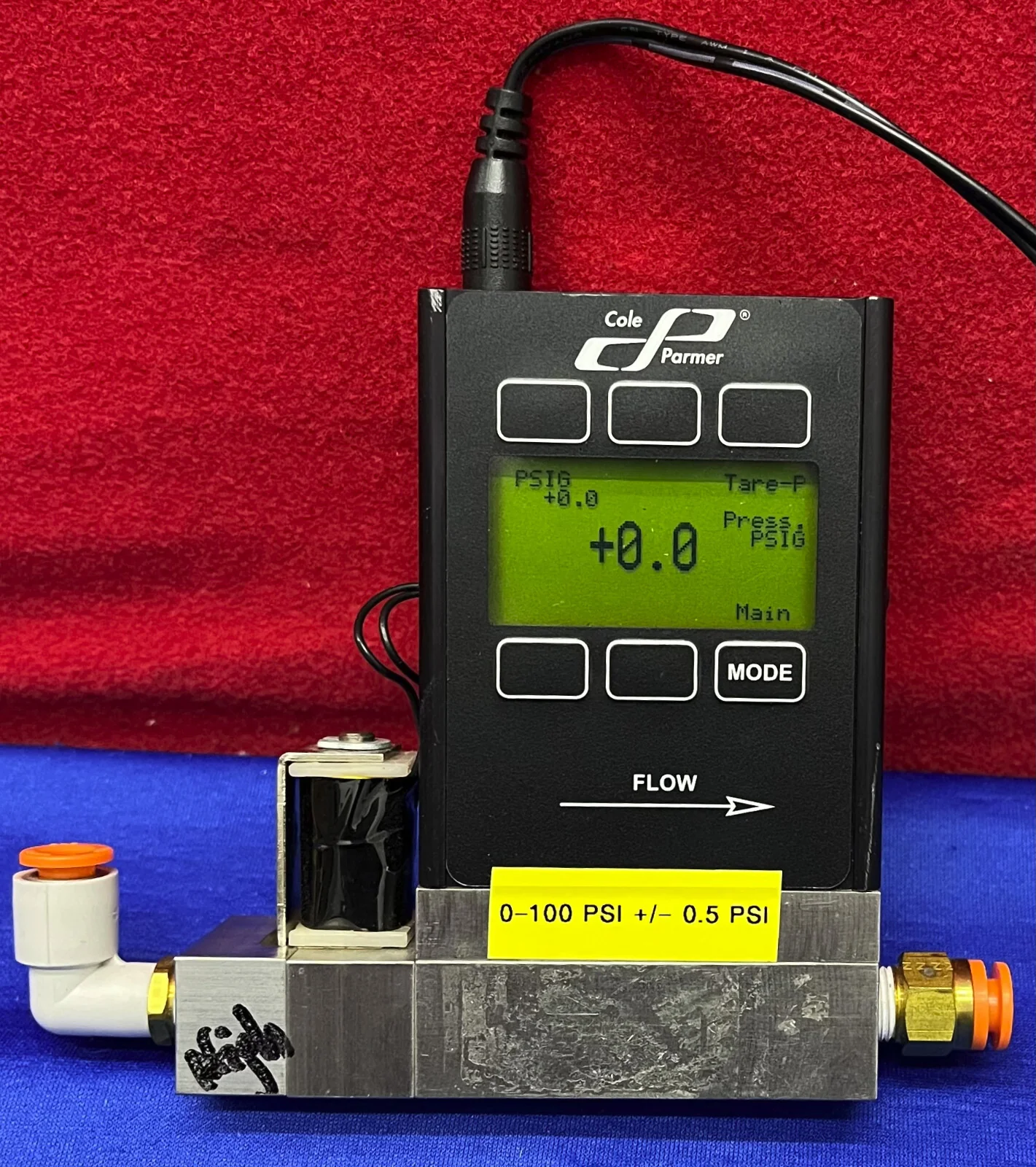 Cole Parmer Vacuum Pressure Digital Gauge Control System EW-68026-58 PC-100PSIG-