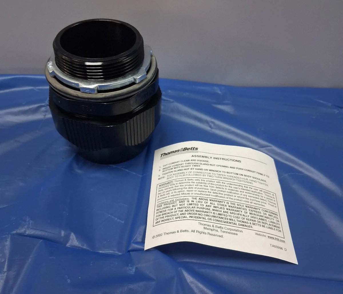 THOMAS & BETTS LT200P 2″ STRAIGHT BULLET R NON-METALLIC CONDUIT FITTINGS NEW