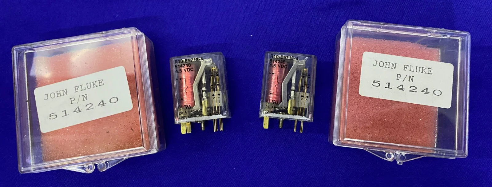 JOHN FLUKE 514240 / R10-E5718-4 RELAY 4.5VDC  – 1 LOT QTY 2