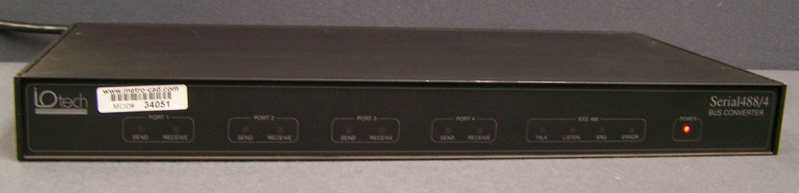 IO TECH SERIAL 488/4 SN 055718 BUS CONVERTER IEEE 488