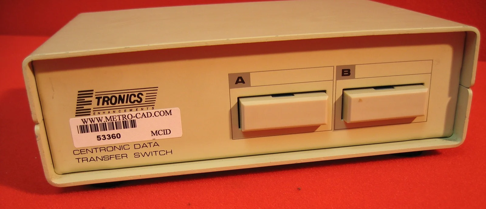 ETRONICS CENTRONIC DATA TRANSFER SWITCH PUSH BUTTON NO POWER REQUIRED