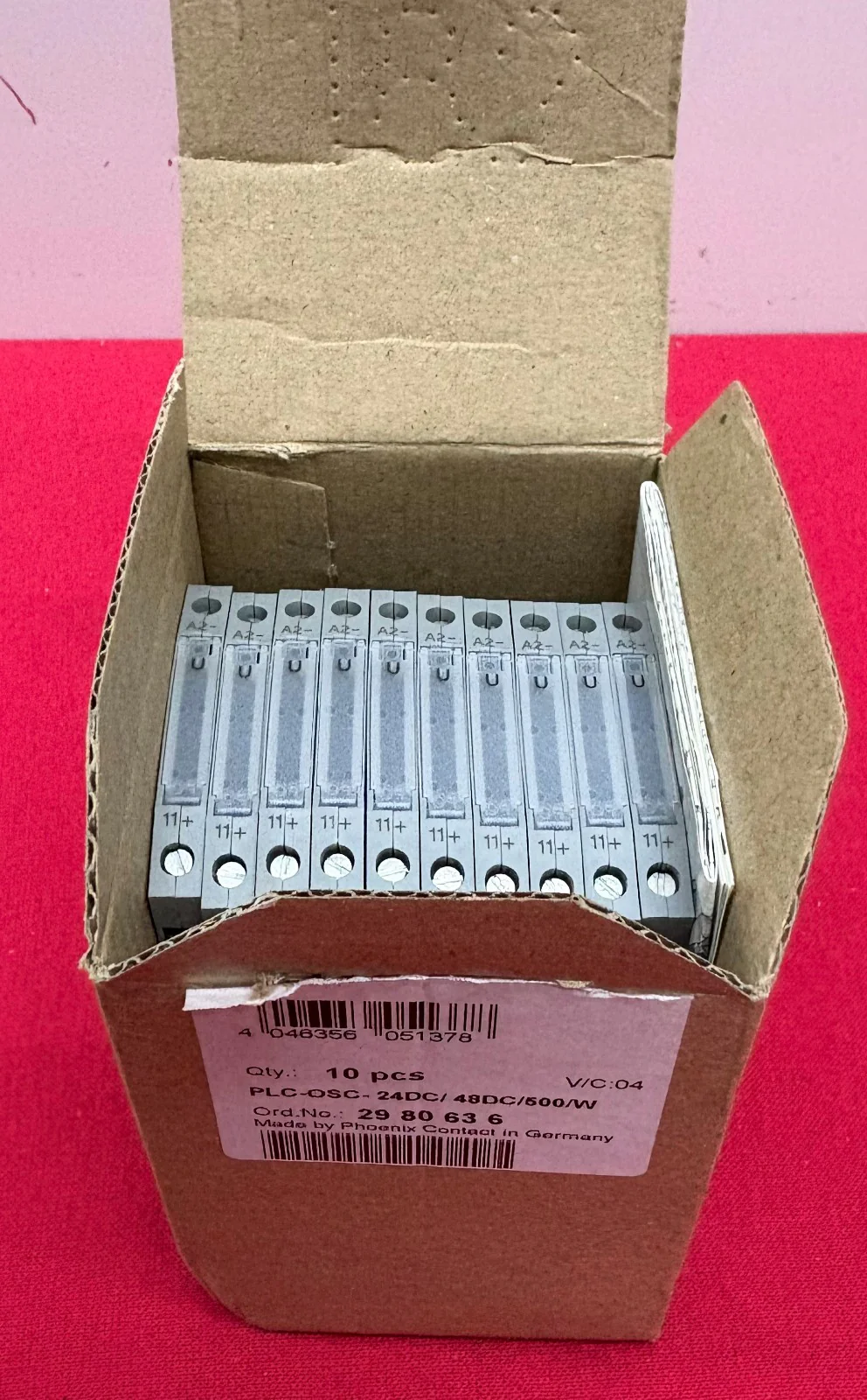 PHOENIX CONTACT PLC-OCS-24DC/48DC/500W SOLID STATE RELAY MODULE – 1 PKG QTY 10