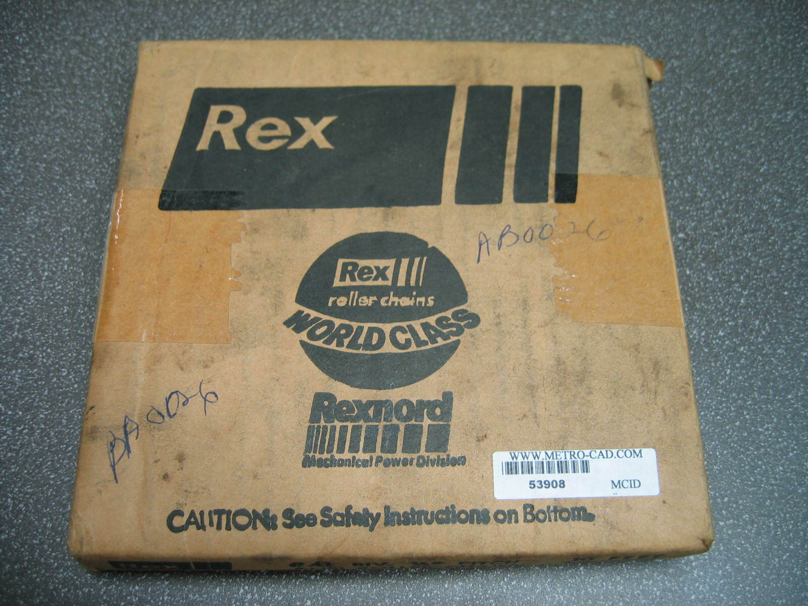 REXNORD #41 ANSI ROLLER CHAIN RIV.1/2″ PITCH QTY 6 FT
