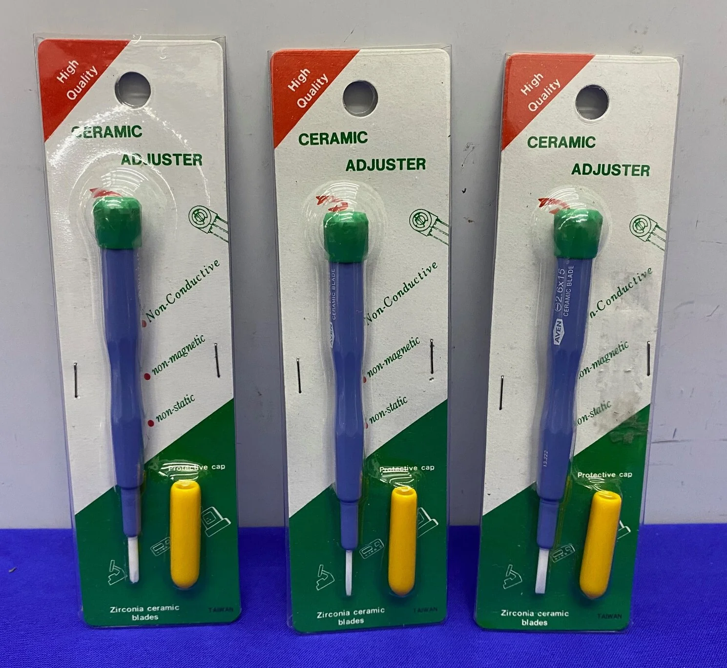 AVEN 1 EACH – 13.220 PH 1.7 / 13.221 1.3mm / 13222 2.6mm CERAMIC ALIGNMENT TOOLS