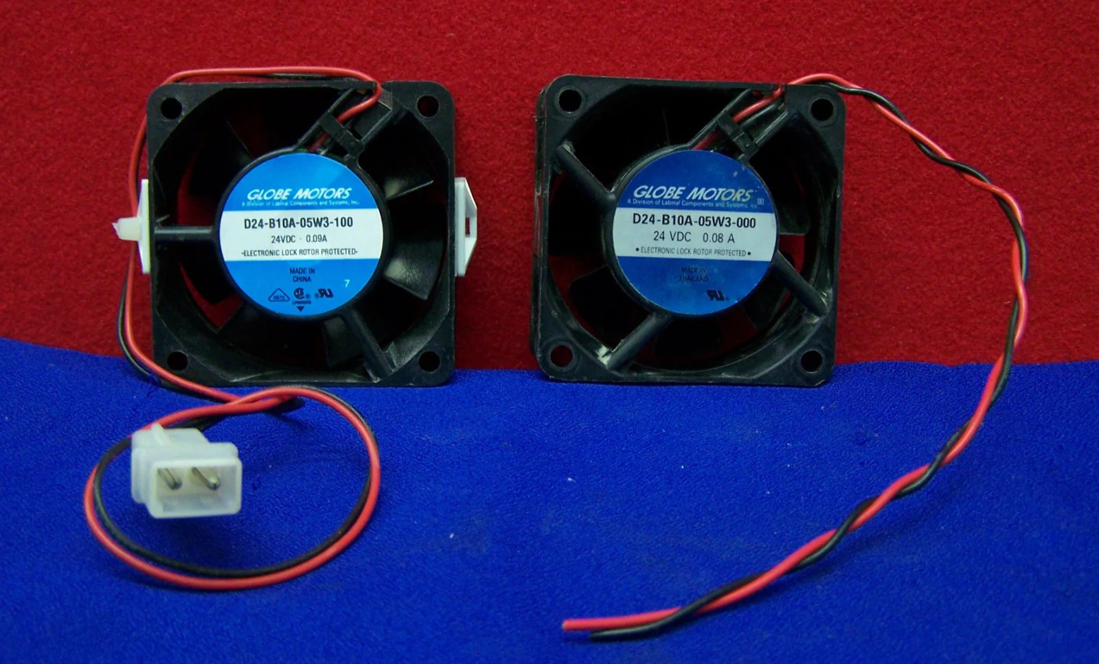 GLOBE MOTORS QTY 1 – D24-B10A-05W3-000  QTY 1 – D24-B10A-05W3-100 FANS