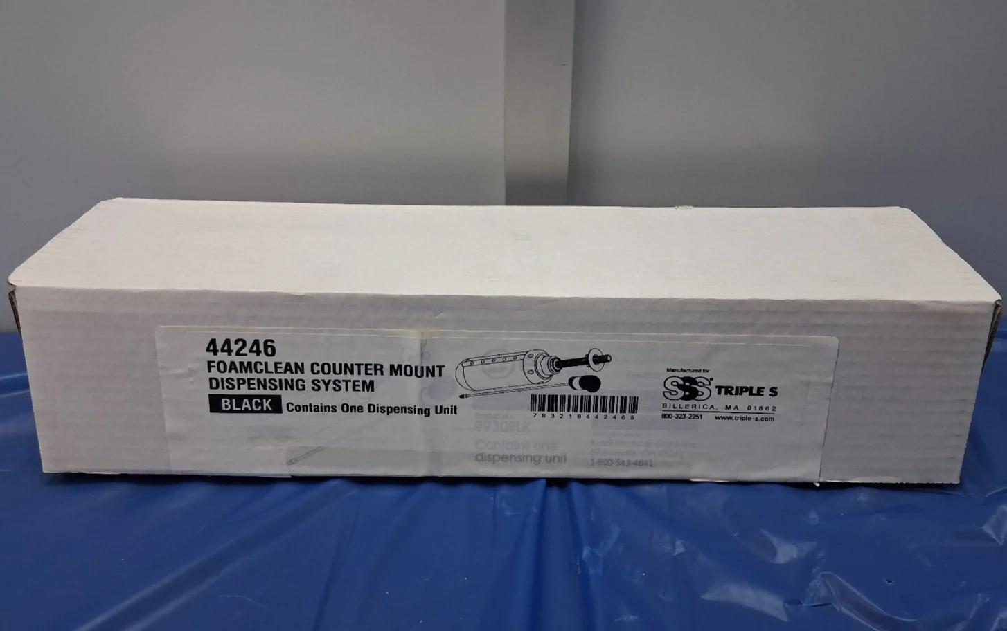 TRIPLE S 44246 FOAMCLEAN COUNTER MOUNT DISPENSING SYSTEM NEW