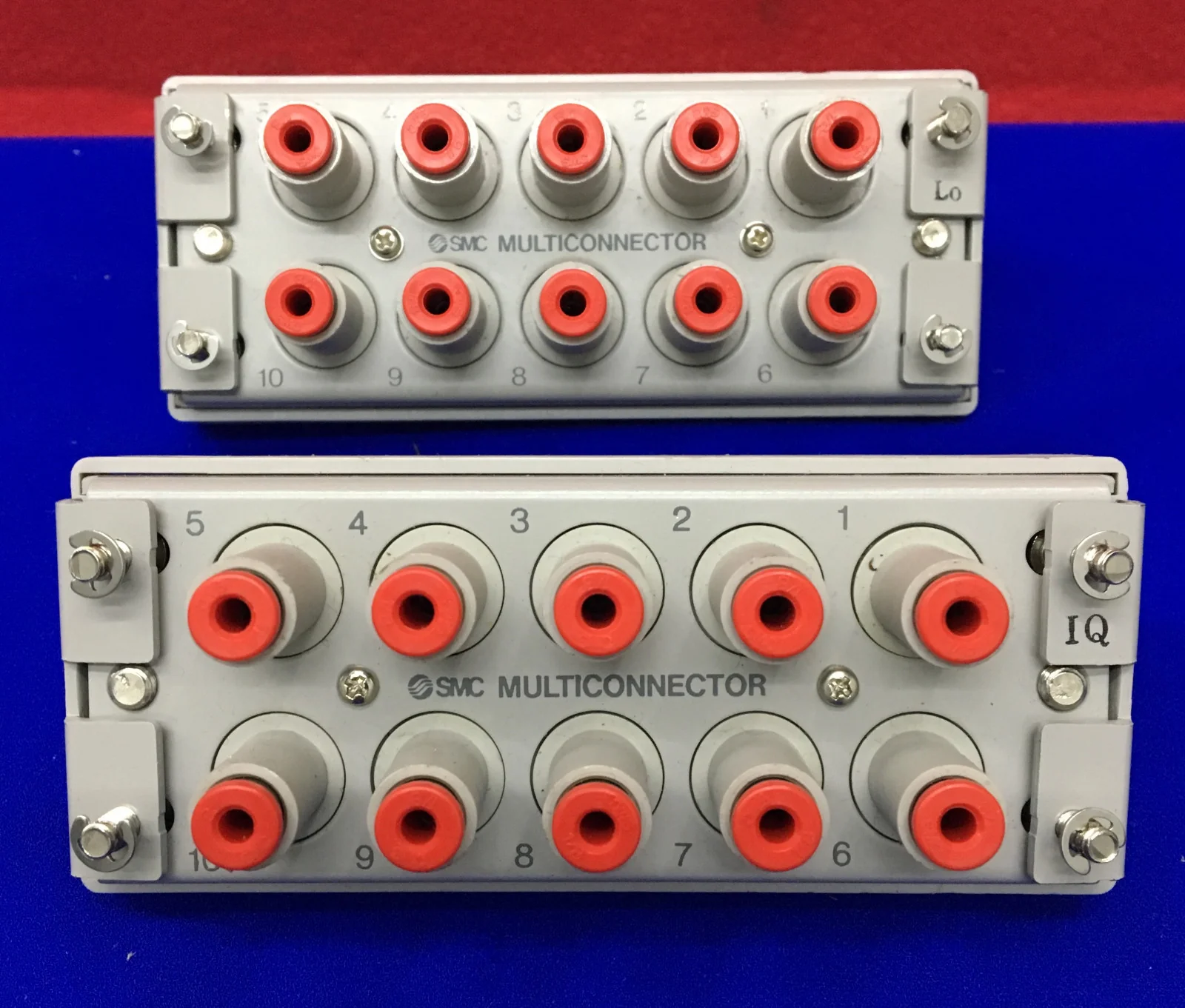QTY OF 2 – SMC MULTICONNECTORS 10 PORT